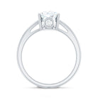 Pear Shaped Moissanite Split Shank Engagement Ring D-VS1 - Rosec Jewels
