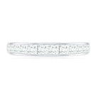 Princess Cut Diamond Half Eternity Ring in Channel Setting Natural - ( HI-SI ) - Rosec Jewels