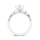 2 CT Heart Shaped Moissanite Celtic Knot Engagement Ring D-VS1 - Rosec Jewels