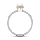 Rosec Jewels-Freshwater Pearl Toi Et Moi Ring with Diamond