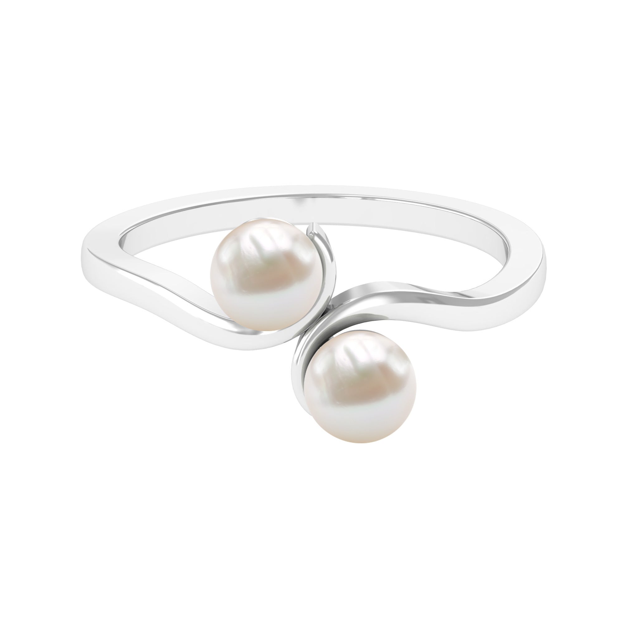 Rosec Jewels-Toi Et Moi Freshwater Pearl Ring