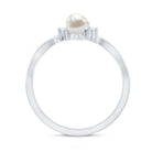 Freshwater Pearl and Diamond Wrap Ring AAA - Rosec Jewels
