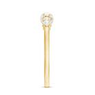 Rosec Jewels-Natural 2 Carat Freshwater Pearl Promise Ring with Diamond