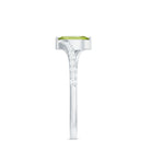 Rosec Jewels-Real 0.7 Carat Peridot Marquise Promise Ring with Diamond Bypass Shank