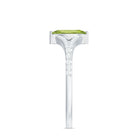 Rosec Jewels-Natural 0.7 Carat Marquise Shape Peridot Promise Ring with Diamond Split Shank