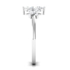 1 CT Marquise Cut Zircon Engagement Ring with Split Shank AAAA - Rosec Jewels