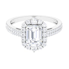 3.25 CT Octagon Cut Zircon Statement Engagement Ring AAAA - Rosec Jewels