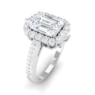 3.25 CT Octagon Cut Zircon Statement Engagement Ring AAAA - Rosec Jewels
