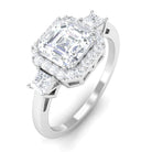 Rosec Jewels-Asscher Cut Zircon Statement Engagement Ring