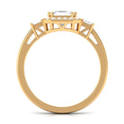 Rosec Jewels-Asscher Cut Zircon Statement Engagement Ring