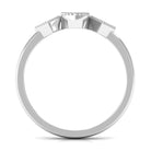 Beaded Bezel Set Zircon Three Stone Engagement Ring AAAA - Rosec Jewels