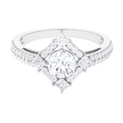2 CT Cubic Zirconia Statement Engagement Ring AAAA - Rosec Jewels