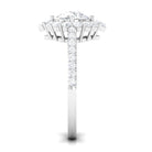 1 Carat Round Cubic Zirconia Halo Engagement Ring AAAA - Rosec Jewels