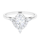 1 Carat Oval Zircon Unique Engagement Ring for Women AAAA - Rosec Jewels