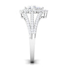 Pear Cut Zircon Statement Engagement Ring AAAA - Rosec Jewels