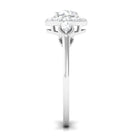 Classic Round Zircon Engagement Ring with Halo AAAA - Rosec Jewels
