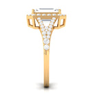 5 CT Split Shank Octagon Cut Zircon Statement Engagement Ring AAAA - Rosec Jewels