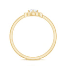 Rosec Jewels-Solitaire Lab Grown Diamond Flower Promise Ring with Certificate
