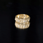 Floral Inspired Lab Grown Diamond Filigree Wedding Band Lab - ( EF-VS ) - Rosec Jewels