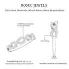 Rosec Jewels-Pave Set Lab Grown Diamond Infinity Wedding Band