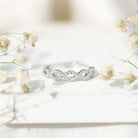 Rosec Jewels-Pave Set Lab Grown Diamond Infinity Wedding Band