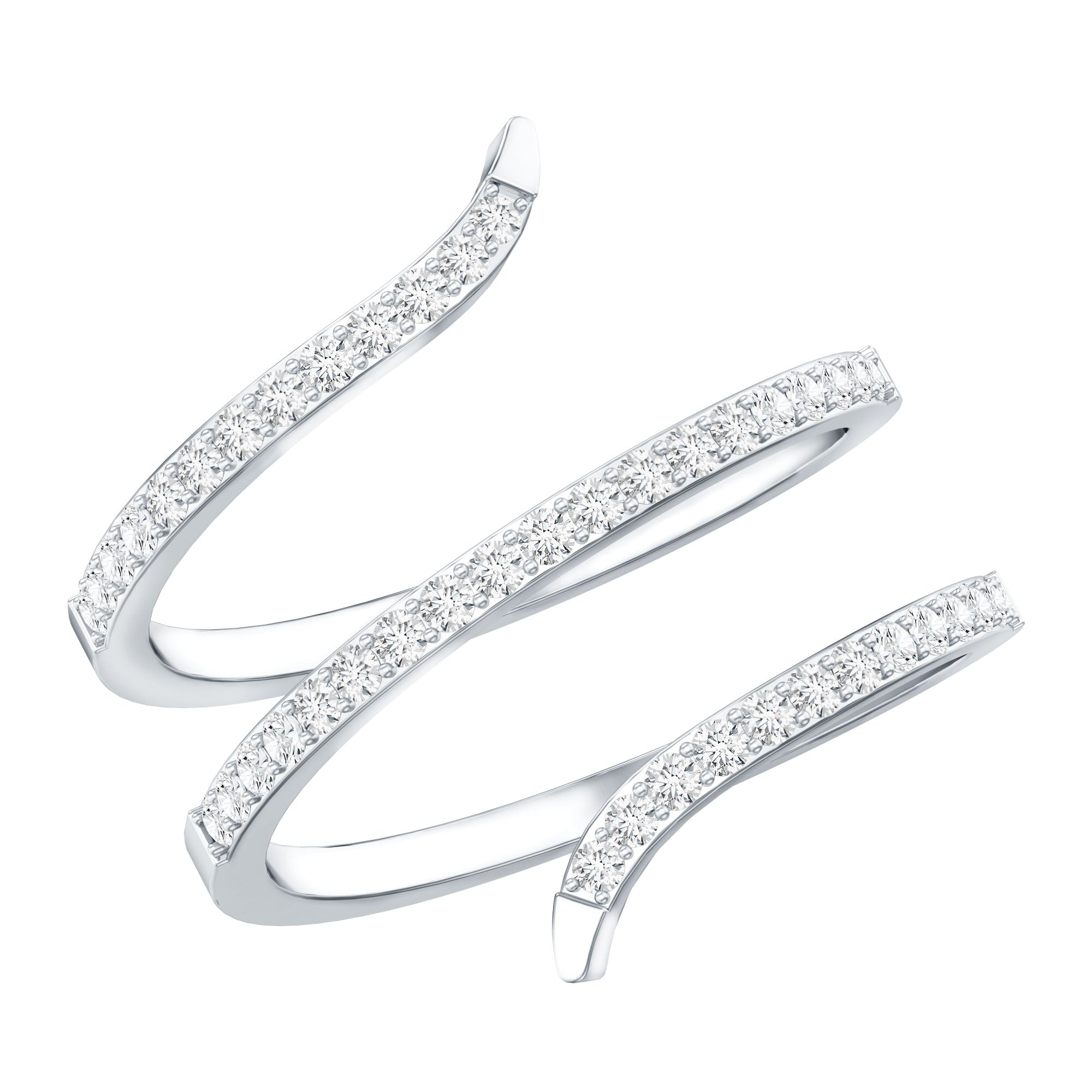 Certified Lab Grown Diamond Cocktail Ring For Women Lab - ( EF-VS ) - Rosec Jewels