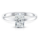 Rosec Jewels-IGI Certified Solitaire Lab Grown Diamond Radiant Cut Engagement Ring 2 Carat