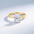 IGI Certified Solitaire Lab Grown Diamond Radiant Cut Engagement Ring 2 Carat Lab - ( E-VS1 ) - Rosec Jewels