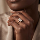 IGI Certified Solitaire Lab Grown Diamond Radiant Cut Engagement Ring 2 Carat Lab - ( E-VS1 ) - Rosec Jewels