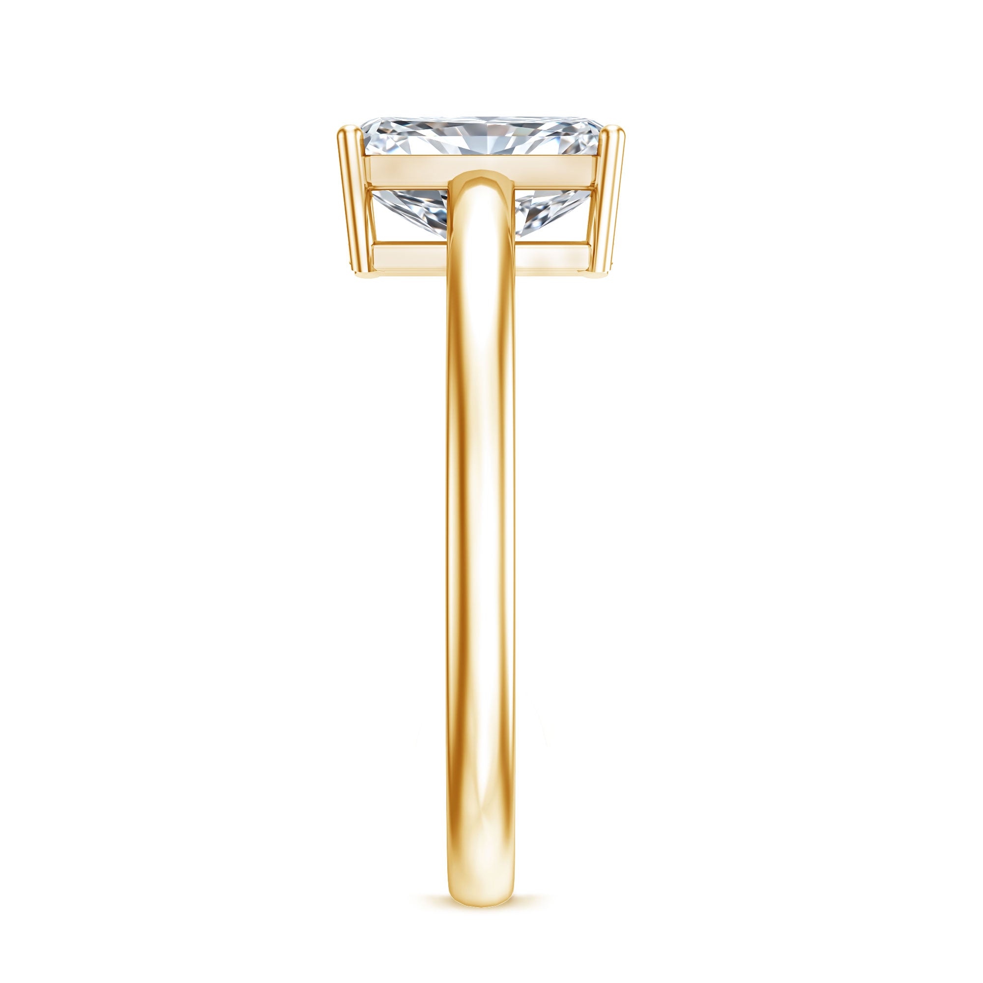 Rosec Jewels-IGI Certified Solitaire Lab Grown Diamond Radiant Cut Engagement Ring 2 Carat