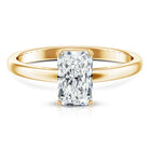 Rosec Jewels-IGI Certified Solitaire Lab Grown Diamond Radiant Cut Engagement Ring 2 Carat