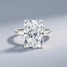 Solitaire 3 Carat Radiant Cut Lab Created Diamond Engagement Ring IGI Certified Lab - ( E-VS1 ) - Rosec Jewels