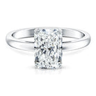 Rosec Jewels-Solitaire 3 Carat Radiant Cut Lab Created Diamond Engagement Ring IGI Certified