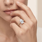 3 Carat Lab Grown Diamond Radiant Engagement Ring with IGI Certificate Lab - ( E-VS1 ) - Rosec Jewels