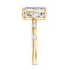 Rosec Jewels-3 Carat Lab Grown Diamond Radiant Engagement Ring with IGI Certificate