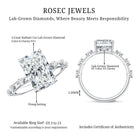 Rosec Jewels-4 Carat Lab Grown Radiant Cut Diamond Solitaire Engagement Ring with IGI Certificate