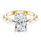 Rosec Jewels-4 Carat Lab Grown Radiant Cut Diamond Solitaire Engagement Ring with IGI Certificate