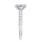 Lab Grown 2 Carat Diamond Radiant Cut Side Stone Engagement Ring IGI Certified Lab - ( E-VS1 ) - Rosec Jewels