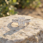 IGI Certified Radiant Cut Lab Grown Diamond Hidden Halo Engagement Ring 2 Carat Lab - ( E-VS1 ) - Rosec Jewels