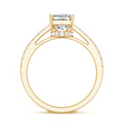IGI Certified Radiant Cut Lab Grown Diamond Hidden Halo Engagement Ring 2 Carat Lab - ( E-VS1 ) - Rosec Jewels