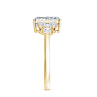 IGI Certified 2 Carat Lab Grown Diamond Engagement Ring with Radiant Cut Lab - ( E-VS1 ) - Rosec Jewels