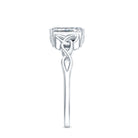 Rosec Jewels-IGI Certified 2 Carat Lab Grown Diamond Radiant Cut Engagement Ring with Celtic Knot
