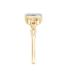 Rosec Jewels-IGI Certified 2 Carat Lab Grown Diamond Radiant Cut Engagement Ring with Celtic Knot