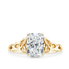 Rosec Jewels-IGI Certified 2 Carat Lab Grown Diamond Radiant Cut Engagement Ring with Celtic Knot