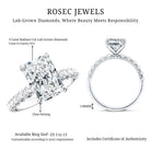 Rosec Jewels-Lab Grown 3 Carat Diamond Radiant Cut Engagement Ring with IGI Certificate