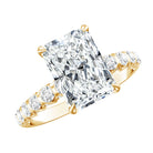 Rosec Jewels-Lab Grown 3 Carat Diamond Radiant Cut Engagement Ring with IGI Certificate