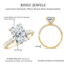Rosec Jewels-Lab Grown 3 Carat Diamond Radiant Cut Engagement Ring with IGI Certificate