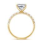 Rosec Jewels-Lab Grown 3 Carat Diamond Radiant Cut Engagement Ring with IGI Certificate