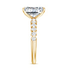 Rosec Jewels-Lab Grown 3 Carat Diamond Radiant Cut Engagement Ring with IGI Certificate