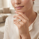 IGI Certified Radiant Cut 4 Carat Lab Grown Diamond Solitaire Engagement Ring with Hidden Halo Lab - ( E-VS1 ) - Rosec Jewels